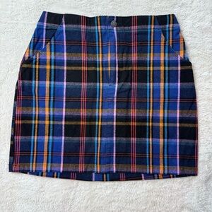 NWT‎ Hollister Ultra High-Rise Plaid A-Line Mini Skirt Size Medium